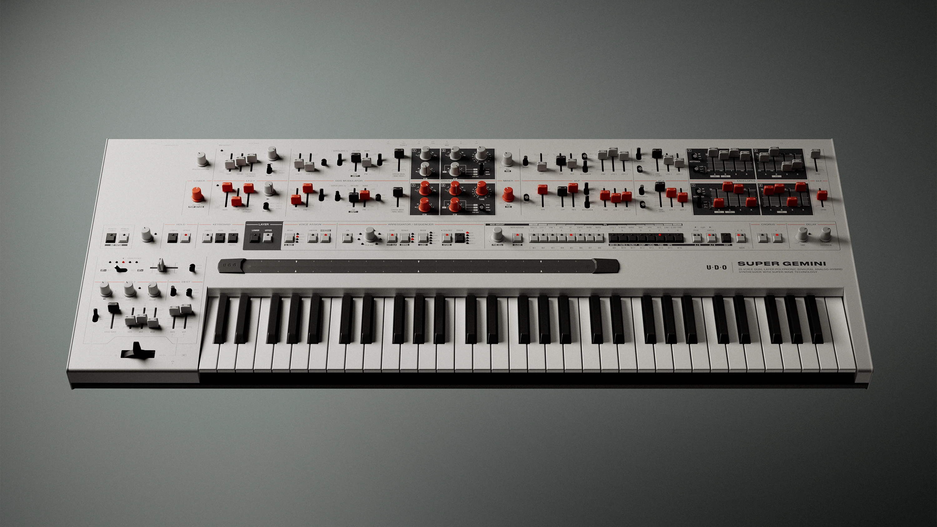 Super Gemini | 20 voice dual layer polyphonic binaural analog